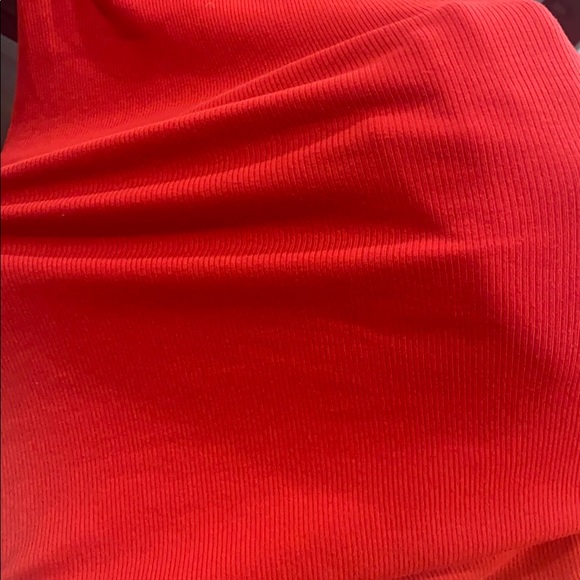 Red Ribbed Tank Dress - Picture 4 of 4